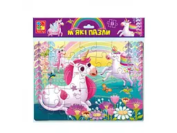 М'які пазли Єдинороги, Vladi Toys 35 ел., (укр.)