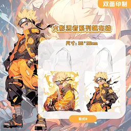 Шоппер еко-сумка Наруто Naruto 36 х 33 см двосторонній - мініатюра 2