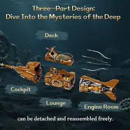 Конструктор Pantasy Steampunk- Наутілус (85029) - мініатюра 4