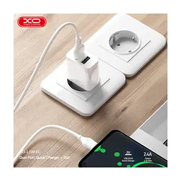 Зарядний пристрій XO L109 12W 2xUSB-A White (L109_White) - мініатюра 4