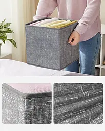 Набір складаних органайзерів для зберігання Leobert CubeFit, сірий - мініатюра 3
