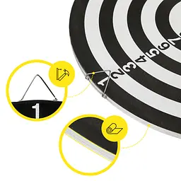 Дартс класичний Cornix Dartboard Game 2 в 1 36.5 см + 2 комплекти дротиків XR-0391 - мініатюра 7