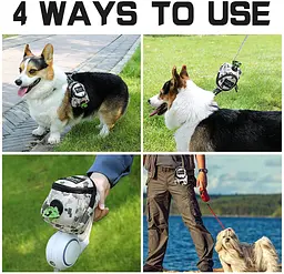 Міні-сумка для прогулянок і пакетів BRIVILAS Dog Poop Bag Holder Brown camouflage - мініатюра 2