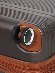 Валіза середня M ABS-пластик Worldline Airtex 629 67×45×27см 74л Коричнева - мініатюра 12