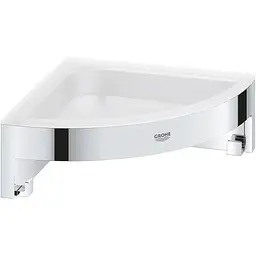 Полиця для душу Grohe QuickFix Start Cube кутова з тримачем 41106000, Хром