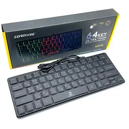 Клавіатура дротової ZORNWEE MK-515 з RGB підсвічуванням 64 клавіші