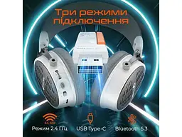 Навушники з мікрофоном Meetion BTH013 White (MT-BTH013-B) - мініатюра 3