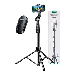 Штатив Ugreen LP680 Selfie Stick Tripod with Bluetooth Remote Black (15609) - мініатюра 3