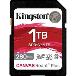 Картка пам'яті Kingston SDXC UHS-II U3 Canvas React Plus 1Tb V60