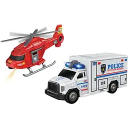 Іграшка Cars S Поліцейська вантажівка та пожежний гелікоптер (CJ-4479359) - мініатюра 2