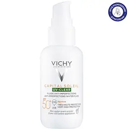 Щоденний невагомий флюїд Vichy Capital Soleil для шкіри схильної до жирності та недосконалостей SPF 50+ 40 мл - мініатюра 2