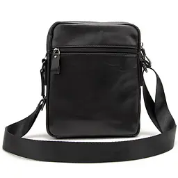 Месенджер кожаный чорний Tiding Bag 8713A - мініатюра 6