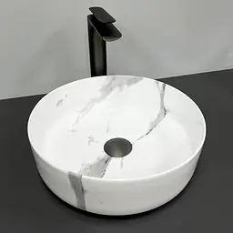 Умивальник VBI Prato marble nature накладний VBI-011404, Мармур - мініатюра 3