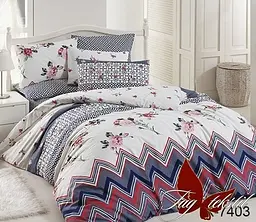 Комплект постільної білизни Євро TAG tekstil pbe0026325