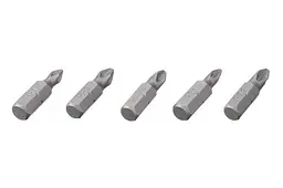 Набір біт викруткових насадок хрестоподібних Intertool PH1 x PH2 x PZ1 x PZ2 x 25 мм Storm (в упаковці 5 шт.) - мініатюра 2