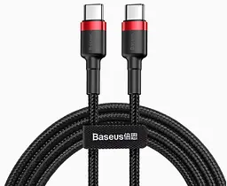 Кабель Baseus cafule Cable Type-C 2A 2m Red Black (CATKLF-G91) - мініатюра 2