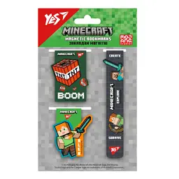 Закладки для книг Yes магнітні Minecraft Boom 3 шт (708345) - мініатюра 2