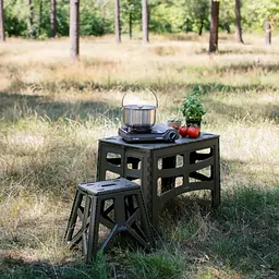 Стілець складаний Tribe Camp Chair High пластиковий Olive (T-EF-0002-olive) - мініатюра 12