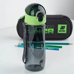 Пляшечка для води Kite 530 мл сіра (K25-400-2) - мініатюра 3
