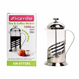Заварник френч-прес Kamille KM-0772XL 1000мл - мініатюра 7