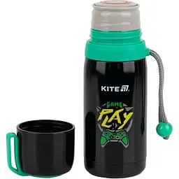 Термос Kite Cyber 350 мл чорно-зелений (K25-301-1) - мініатюра 2