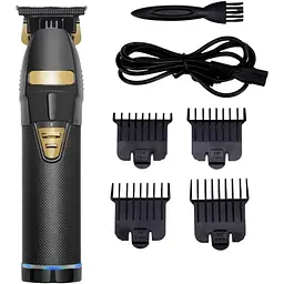 Тример для бороди та стрижки волосся LCD Portable Barber чорний