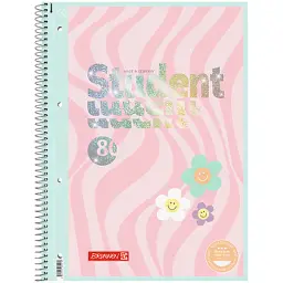 Книга записна Brunnen Коледж-блок А4 Premium Happy Hippie, клітинка, 80 аркушів (10-679 28 422)