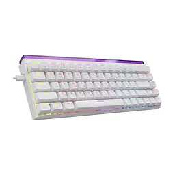 Клавіатура Ajazz NK68 Red Switch USB UA White (NK68-R-W) - мініатюра 4