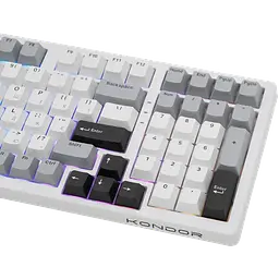 Ігрова механічна клавіатура Kondor Legion PRO / Три режими підключення / Sky Light Switch / White - мініатюра 3