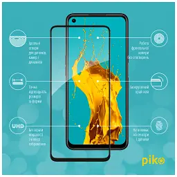 Скло захисне Piko Full Glue Oppo A76 4G Black (1283126528897) - мініатюра 3