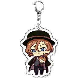 Брелок акриловий Великий із Бродячих Псів Чуя Накахара Bungou Stray Dogs Chuuya Nakahara 5 см