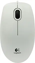 Миша Logitech B100 Optical USB Mouse white (910-003360) - мініатюра 1