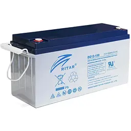 Акумуляторна батарея GEL RITAR DG12-150, Gray Case, 12V 150.0Ah ( 483 х 170 х 242) Q1/25