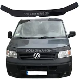 Дефлектор капоту мухобійка Volkswagen T5 2003-2010 Voron Glass