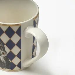 Чашка MBM HOME Graphic Ritual 340 мл синьо-біла (KP-156 BLUE/WHITE) - мініатюра 2