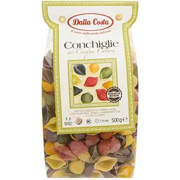 Макарони Dalla Costa Conchiglie ai cinque colori 500 г