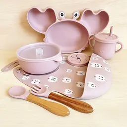 Набір посуду краб KRP img_e3938 принт дерево