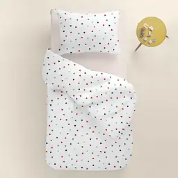 Дитяча постільна білизна в ліжечко DELTA CS21, бордо (DeltaColorV4_98Cappuccino110x160_140) - мініатюра 2