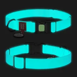 Нашийник для собак водостійкий Waudog Waterproof з QR-паспортом світонакоплювальний пластикова пряжка-фастекс Ш 25 мм Д 34-49 см - мініатюра 4