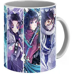 Кухоль GeekLand Demon Slayer Kimetsu no Yaiba Клинок, що розтинає демонів персонажі KY.02.17 330 мл білий - мініатюра 2