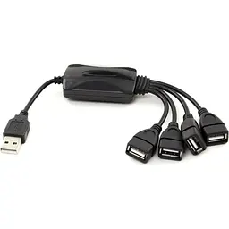 USB-хаб Lapara USB 2.0 4-ports (LA-UH803-A) Black - мініатюра 2
