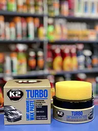 Поліроль кузова паста K2 Turbo 250г з губкою - мініатюра 2