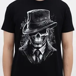 Футболка Sol's Imperial Gentlemen's skull насичений чорний L (11500309/395L) - миниатюра 4
