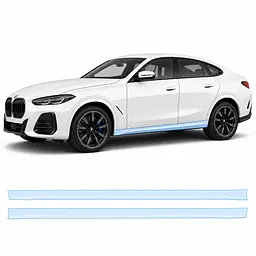 Антигравійна захисна бронеплівка за лекалами для BMW X6 F16 2014-2019 - нижня зона кузова та пороги