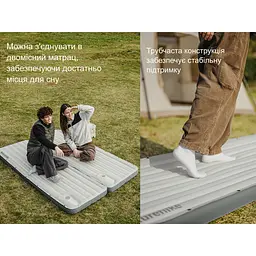 Матрац туристичний надувний одномісний Naturehike CNK2450WS035, 198х68х9.5 см, коричневий із вбудованою помпою для надування - мініатюра 5