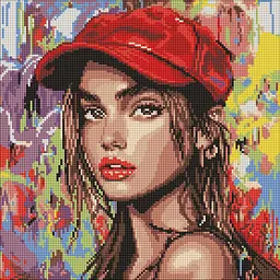 Алмазна мозаїка Сучасна Червона шапочка AMO8311 40х40 см
