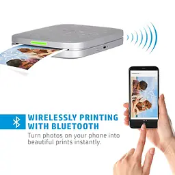 Портативний фотопринтер HP Sprocket 3x4 Silver (HPISP3X4W) [141276] - мініатюра 4