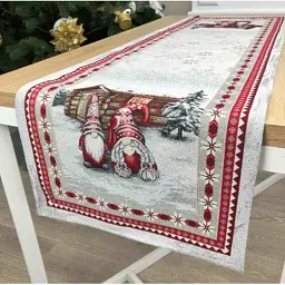 Доріжка на стіл Прованс гобеленова новорічна Snowfall 100х35 см (4823093433366)