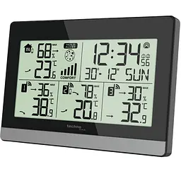 Термогігрометр Technoline WS7065 Black/Silver (WS7065), Чорний - мініатюра 2
