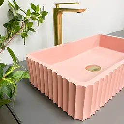 Умивальник VBI Florentia pink matt накладний VBI-015005, Цветной - мініатюра 5